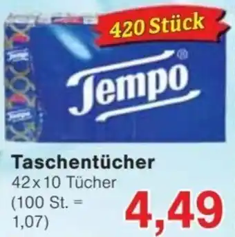 Jawoll Tempo Taschentücher 420 Stück Angebot