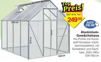 Jawoll Aluminium Gewächshaus Angebot