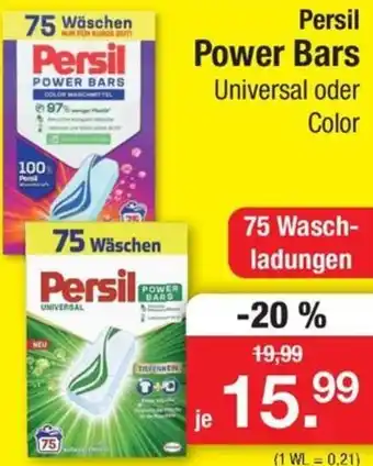 Zimmermann Persil Power Bars 75 Waschladungen Angebot