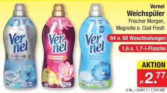 Zimmermann Vernel Weichspüler 1,6 o. 1,7 L Flasche Angebot