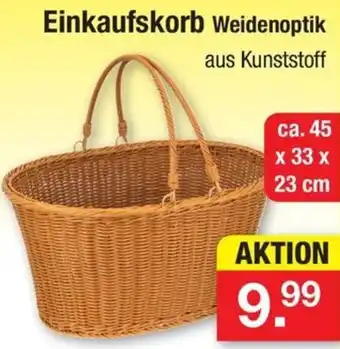 Zimmermann Einkaufskorb Weidenoptik Angebot