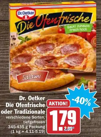 AEZ Dr. Oetker Die Ofenfrische oder Tradizionale 345-435g Angebot