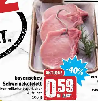 AEZ Bayerisches Schweinekotelett 100g Angebot