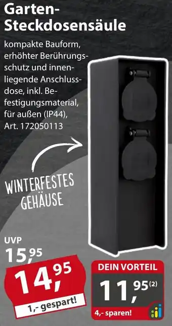 Sonderpreis Baumarkt Garten Steckdosensäule Angebot
