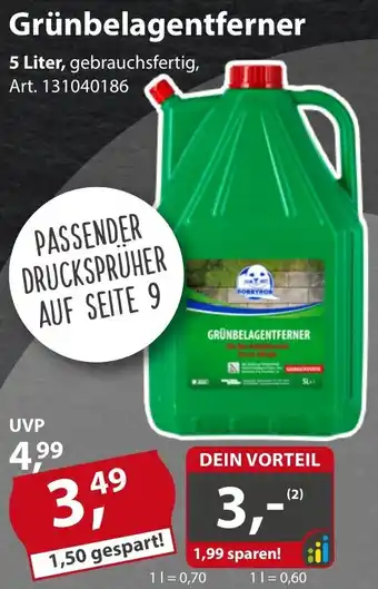 Sonderpreis Baumarkt Grünbelagentferner 5 Liter Angebot