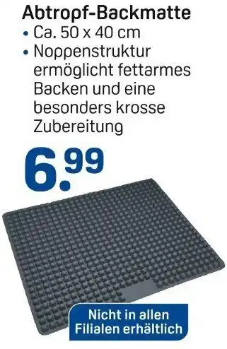 Rossmann Abtropf-Backmatte Angebot