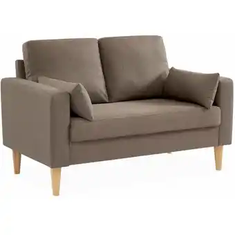 ManoMano 2-Sitzer Sofa, Polyester, Braun - Braun - Sweeek Angebot