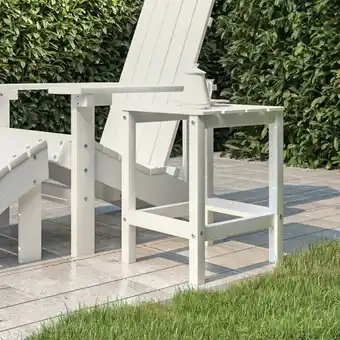 ManoMano Maisonchic - Adirondack-Gartentisch,Terrassentisch,Gartenmöbel,Balkontisch Weiß 38x38x46 cm hdpe VMEC544486 Angebot