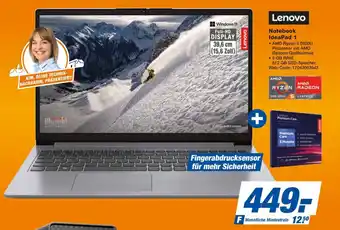 expert Techno Land Lenovo Notebook IdeaPad 1 Angebot