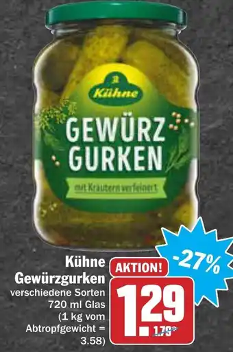 AEZ Kühne Gewürzgurken 720ml Angebot