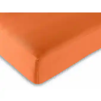 ManoMano Spannbettlaken aus 100% Baumwolle/57 Fäden/cm² - 180 x 200 cm - Orange - Orange Angebot