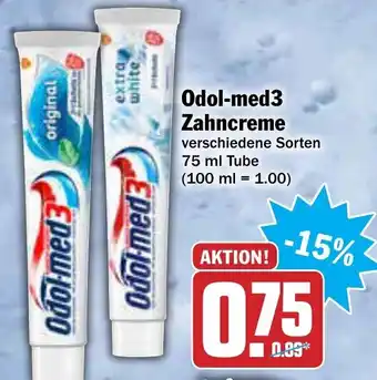 AEZ Odol med3 Zahncreme 75ml Angebot