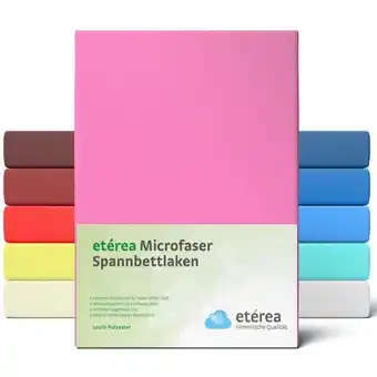 ManoMano Etérea - Microfaser Spannbettlaken Rosa, 140x200 - 160x200 cm - Rosa Angebot