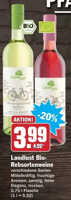 AEZ Landlust Bio Rebsortenweine 0,75L Angebot