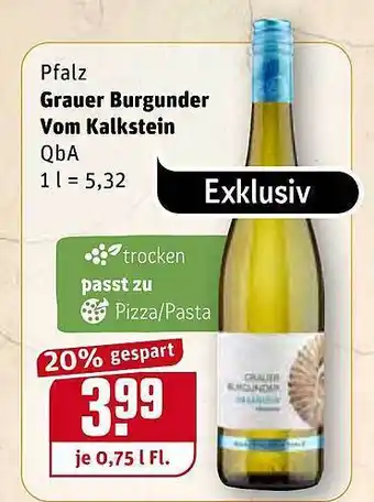 REWE Kaufpark Grauer Burgunder Vom Kalkstein Angebot