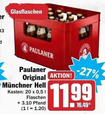 AEZ Paulaner Original Münchner Hell 20x0,5L Angebot