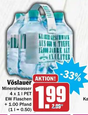 AEZ Vöslauer Mineralwasser 4x1L Angebot