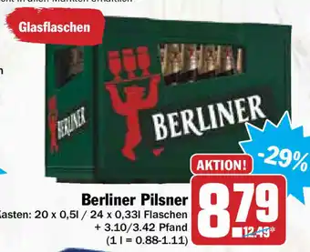 Hit Berliner Pilsner 20x0,5L/24x0,33L Angebot