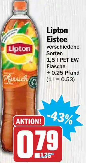 Hit Lipton Eistee 1,5L Angebot