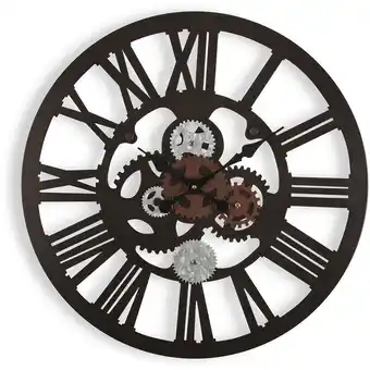 ManoMano Versa - Louisville Dekorative Wanduhr für die Küche, das Wohnzimmer, Esszimmer oder Schlafzimmer, Maßnahmen (h x l x b) 59 x  Angebot