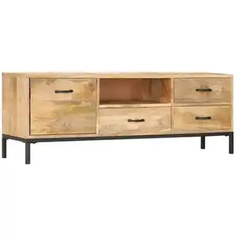 ManoMano TV-Schrank TV-Lowboard Fernsehschrank 130 x 30 x 45 cm Mango-Massivholz BRYJ255767 Maisonchic Angebot