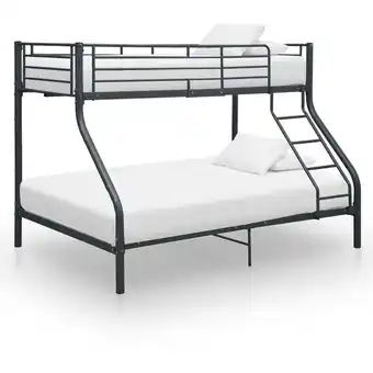 ManoMano EtagenBettgestell, Schlafzimmerbett, Hochbettgestell Schwarz Metall 140x200 cm/90x200 cm XTJTE789973 Maisonchic Angebot