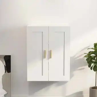 ManoMano Wandschrank，Wandhängeschrank，Badschrank，Küchenschrank Weiß 69,5x32,5x90 cm Holzwerkstoff VMIEB54601 MaisonChic Angebot