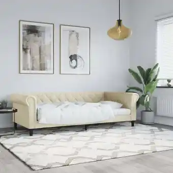 ManoMano Tagesbett,Klappbett,Gästebett,Jugendbett für Gästezimmer Schlafzimmer Creme 90x200 cm Kunstleder VESS114474 Maisonchic Angebot