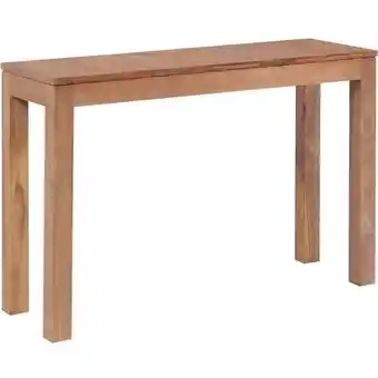 ManoMano Konsolentisch,Beistelltisch,Sofatisch für kleinen Raum, für Eingang, Flur Teakholz Massiv Natürliches Finish 110x35x76 cm CIE Angebot