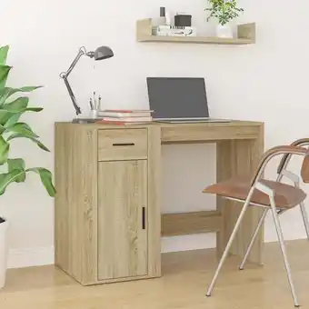 ManoMano Maisonchic - Computertisch,Schreibtisch,Bürotisch Sonoma-Eiche 100x49x75 cm Holzwerkstoff VMEC199046 Angebot