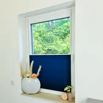 ManoMano Premium Klemmfix-Plissee ohne bohren, Faltrollo Rollo Jalousie für Fenster Tür Blaugrün 60 cm 100 cm - Blaugrün Angebot