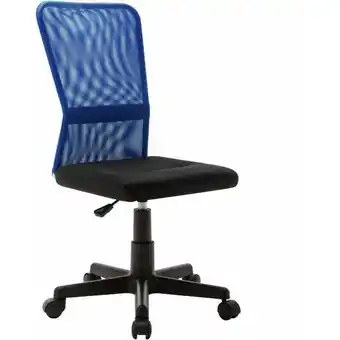 ManoMano Bonnevie - Bürostuhl Computerstuhl Ergonomisch,Gaming Chair Schwarz und Blau 44x52x100 cm Netzgewebe -DE82762 - Blau Angebot