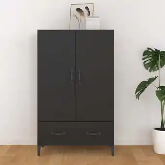 ManoMano Highboard, Sideboard, Küchenschrank, Beistellschrank Schwarz 70x31x115 cm Holzwerkstoff LLLA979277 Maisonchic Angebot