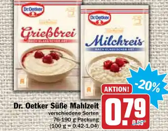 Hit Dr. Oetker Süße Mahlzeit 76-190g Angebot