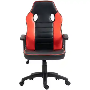 ManoMano Gaming Stuhl Ergonomischer PC-Stuhl Höhenverstellbar Kinder Teenager Schwarz/Rot - Svita Angebot