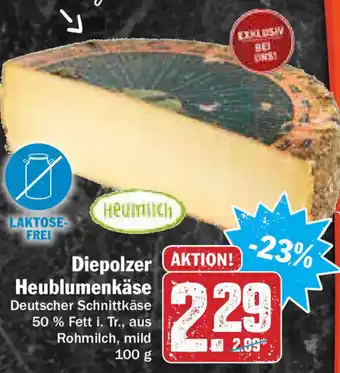 Hit Diepolzer Heublumenkäse 100g Angebot