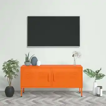 ManoMano TV-Möbel,TV-Schrank TV-Lowboard für Wohnzimmer TV-Hängeschrank Orange 105x35x50 cm Stahl Maisonchic 80667 - Orange Angebot