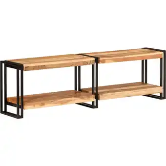 ManoMano TV-Schrank, TV-Lowboard, tv Möbel, Fernsehschrank Moderner Stil 140x30x40 cm Massivholz Akazie NMKS43222 Maisonchic Angebot