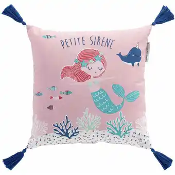 ManoMano Douceur D'intérieur - Dekokissen für Kinderzimmer petite sirena, 40 x 40 cm Angebot