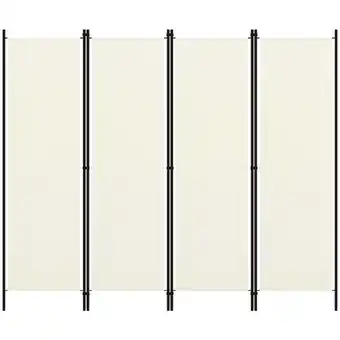 ManoMano Maisonchic - 4-tlg. Raumteiler Paravent Trennwand Stellwand Sichtschutz Balkon Cremeweiß 200x180 cm FBDSC748533 Angebot