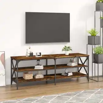 ManoMano Maisonchic - TV-Schrank, TV-Lowboard, tv Möbel, Fernsehschrank Moderner Stil Räuchereiche 140x40x50 cm Holzwerkstoff NMKS7173 Angebot