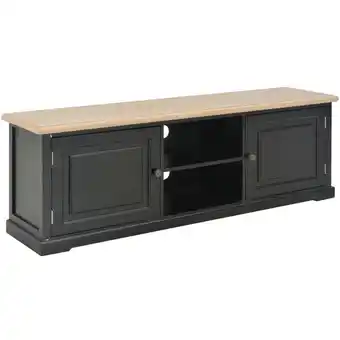 ManoMano TV-Lowboard TV-Schrank - Fernsehschrank Schwarz 120×30×40 cm Holz BV725184 Bonnevie Schwarz Angebot