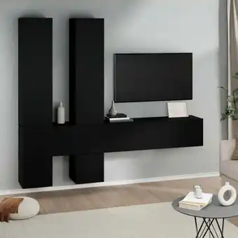 ManoMano TV-Wandschrank TV-Schrank tv Board hängend Schwarz Holzwerkstoff BRYJ479979 Maisonchic Angebot