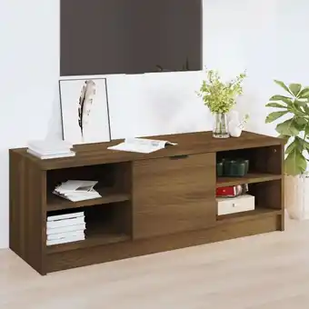 ManoMano Maisonchic - TV-Lowboard für Wohnzimmer tv Schrank TV-Möbel Braun Eichen-Optik 102x35,5x36,5 cm Holzwerkstoff DE94163 - Braun Angebot