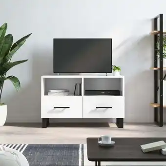 ManoMano Maisonchic - TV-Schrank, TV-Lowboard, tv Möbel, Fernsehschrank Moderner Stil Weiß 80x36x50 cm Holzwerkstoff NMKS28630 Angebot