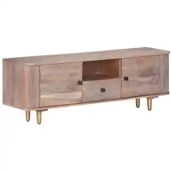 ManoMano TV-Lowboard für Wohnzimmer tv Schrank TV-Möbel 118x30x40 cm Akazie Massivholz DE89813 - Braun Angebot