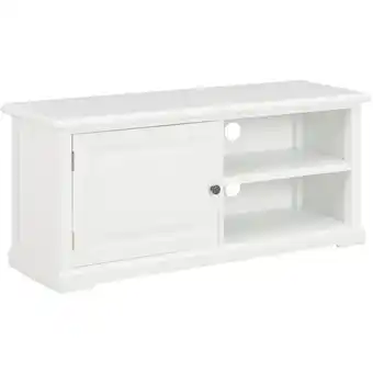 ManoMano TV-Lowboard TV-Schrank - Fernsehschrank Weiß 90 x 30 x 40 cm Holz BV548543 Bonnevie Weiß Angebot