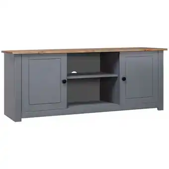 ManoMano TV-Schrank TV-Lowboard Fernsehschrank Grau 120x40x50 cm Massivholz Panama-Kiefer BRYJ500881 MaisonChic Angebot