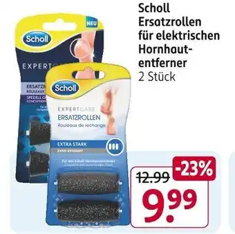 Rossmann Scholl Ersatzrollen für elektrischen Hornhaut- entferner 2 Stück Angebot