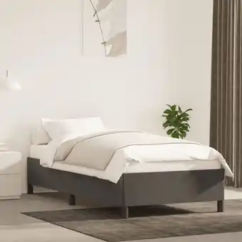 ManoMano Maisonchic - Bettgestell, Einzelbett, Bettrahmen, Schlafzimmerbett Dunkelgrau 100x200 cm Samt LLLA228999 Angebot